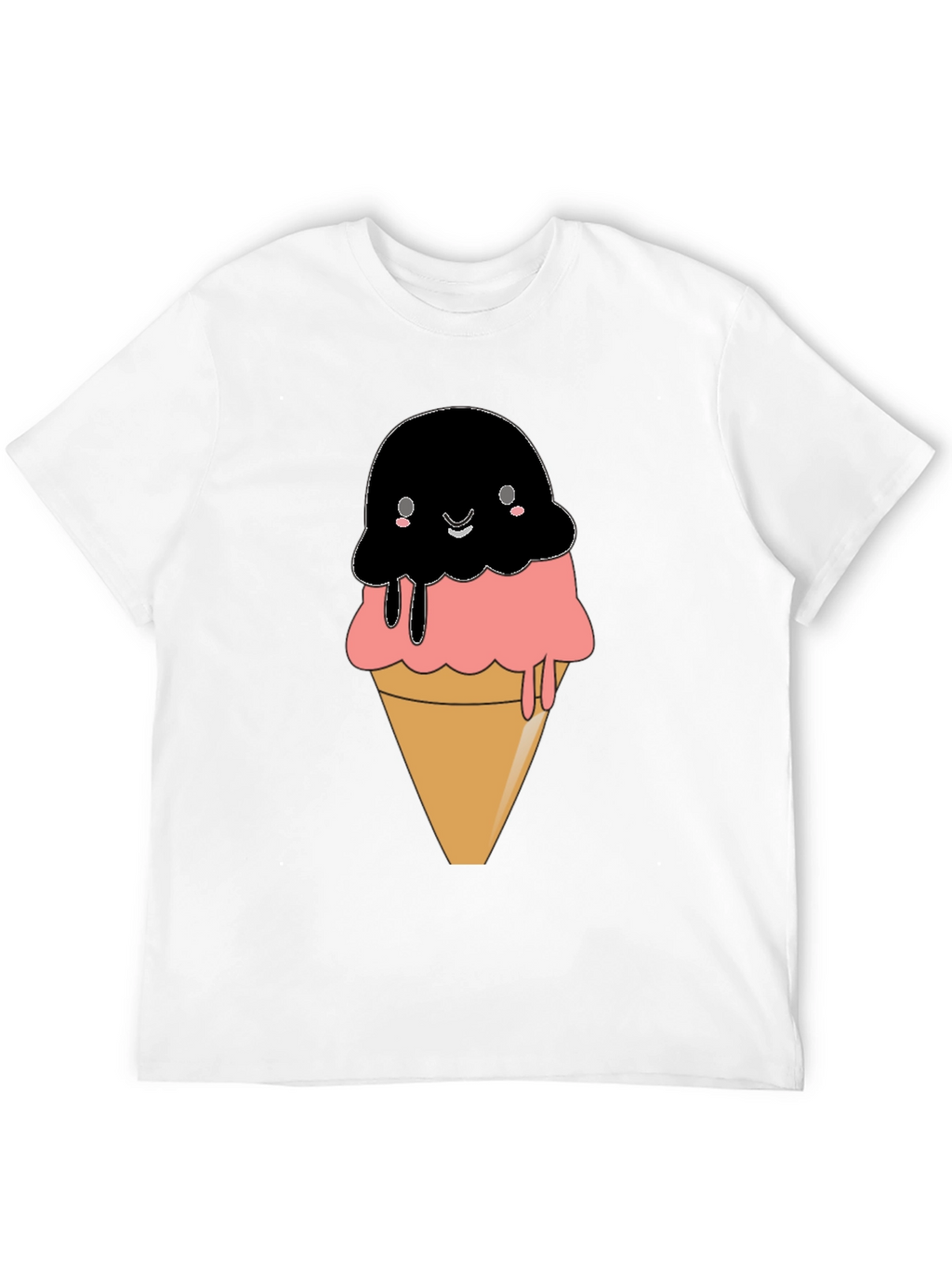 Cute Kawaii Ice Cream Cone Graphic Tee