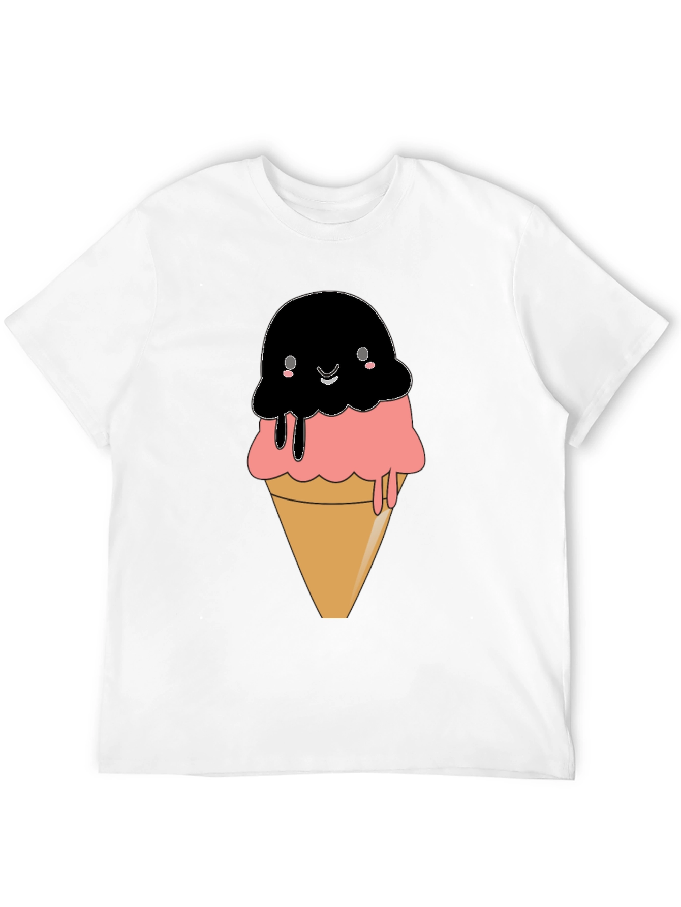 Cute Kawaii Ice Cream Cone Graphic Tee