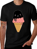 Cute Kawaii Ice Cream Cone Graphic Tee