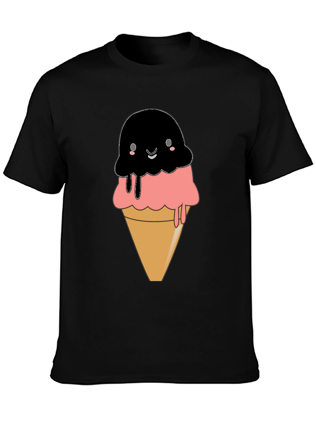 Cute Kawaii Ice Cream Cone Graphic Tee
