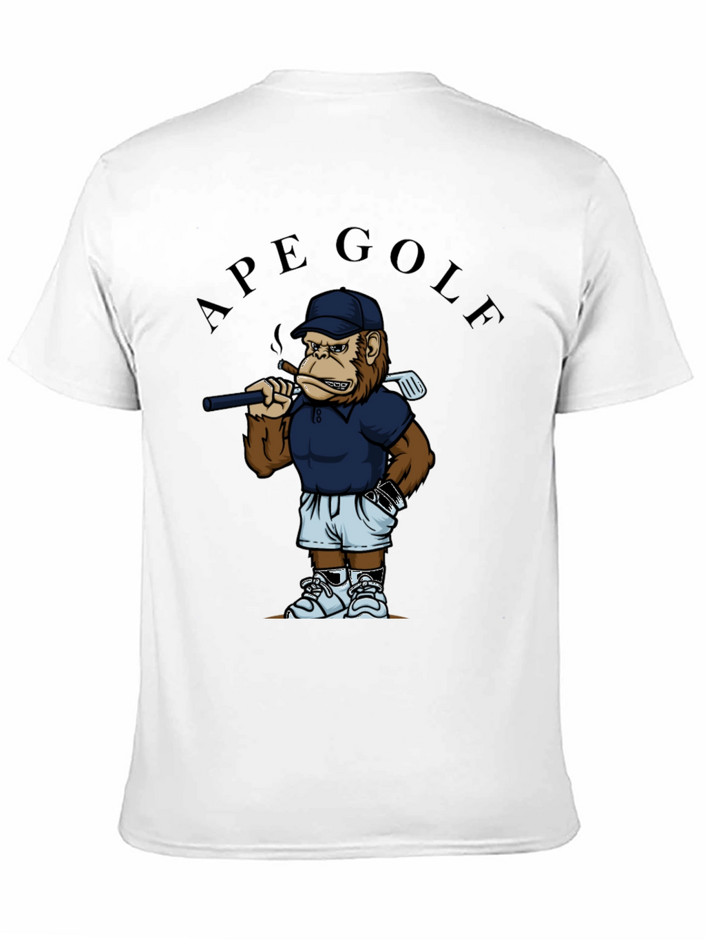 Ape Golf T-Shirt - Funny Golfing Ape Design