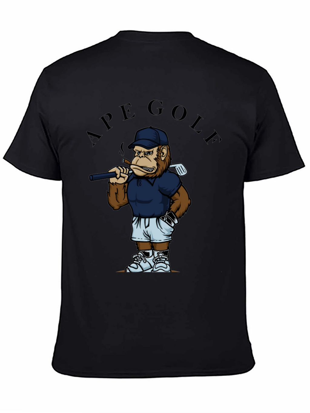 Ape Golf T-Shirt - Funny Golfing Ape Design