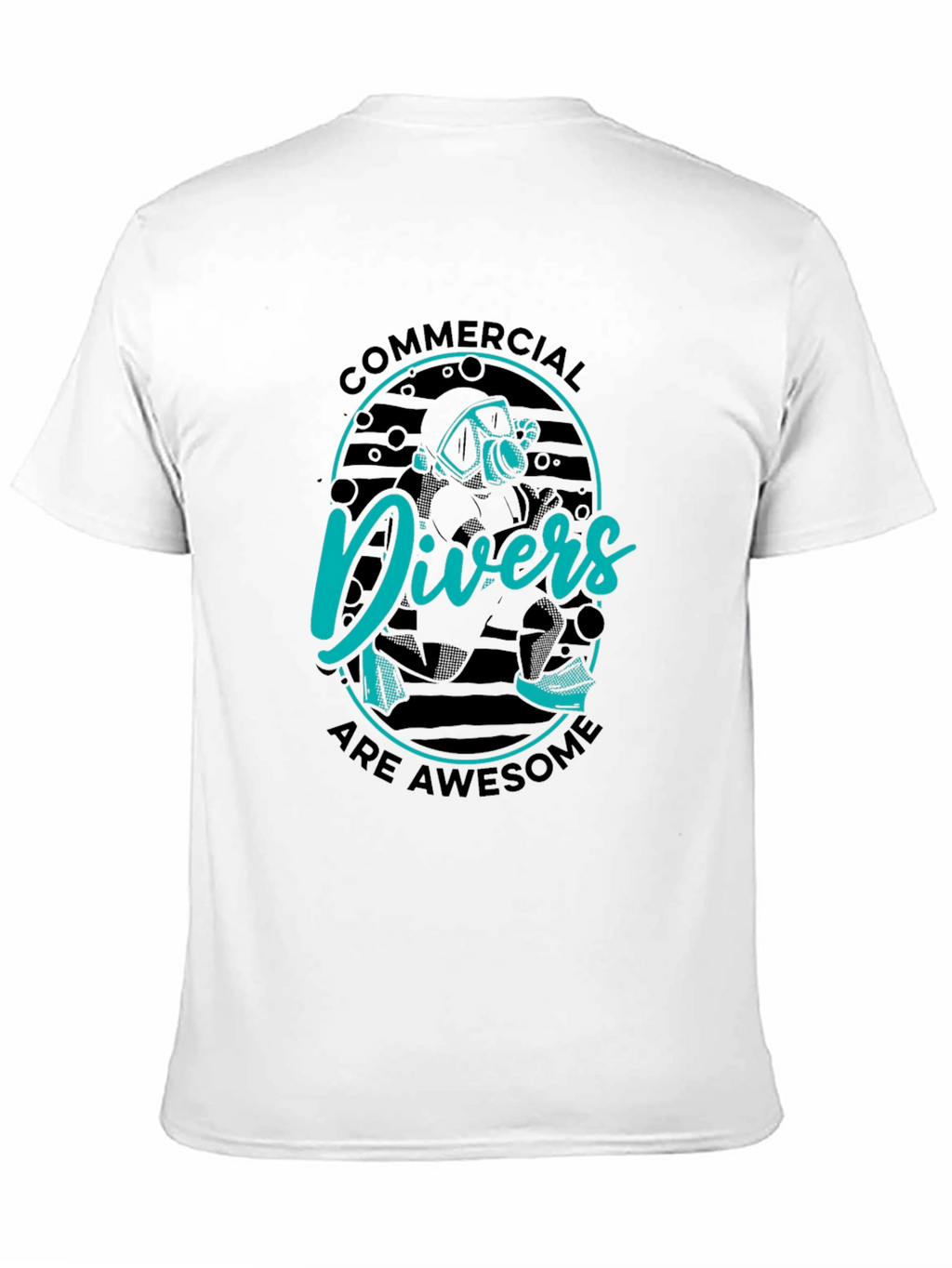 Commercial Divers Are Awesome Black T-Shirt