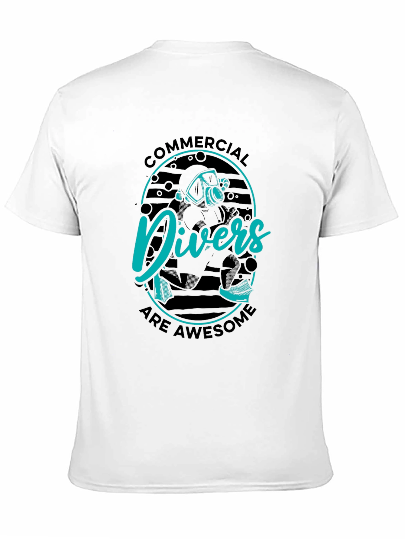 Commercial Divers Are Awesome Black T-Shirt
