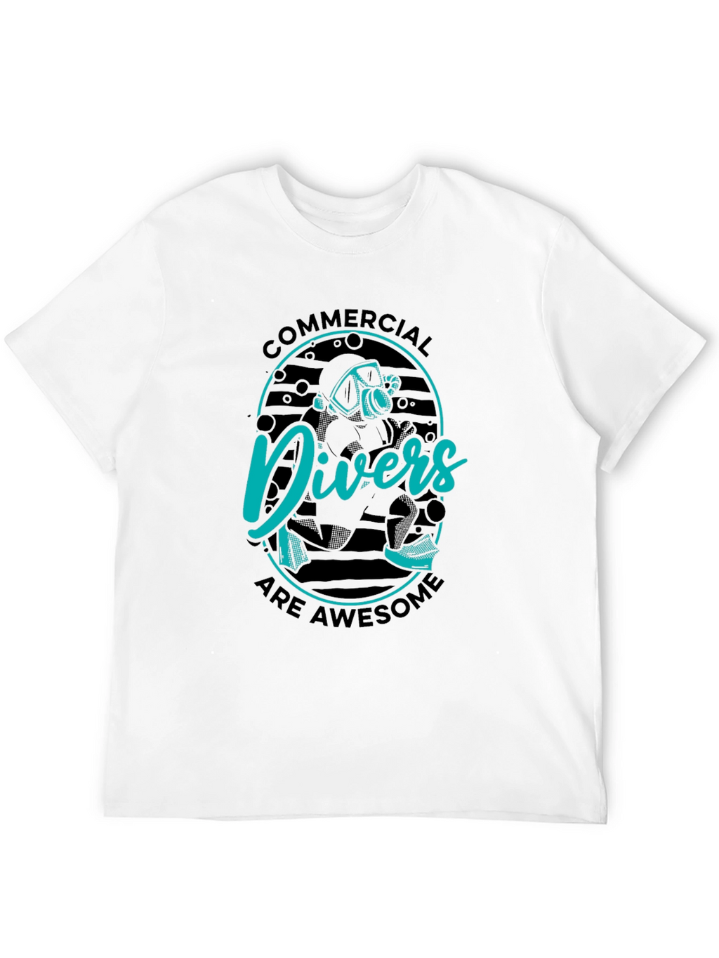 Commercial Divers Are Awesome Black T-Shirt