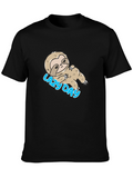 Lazy Day Sloth T-Shirt - Black Relaxed Fit Tee