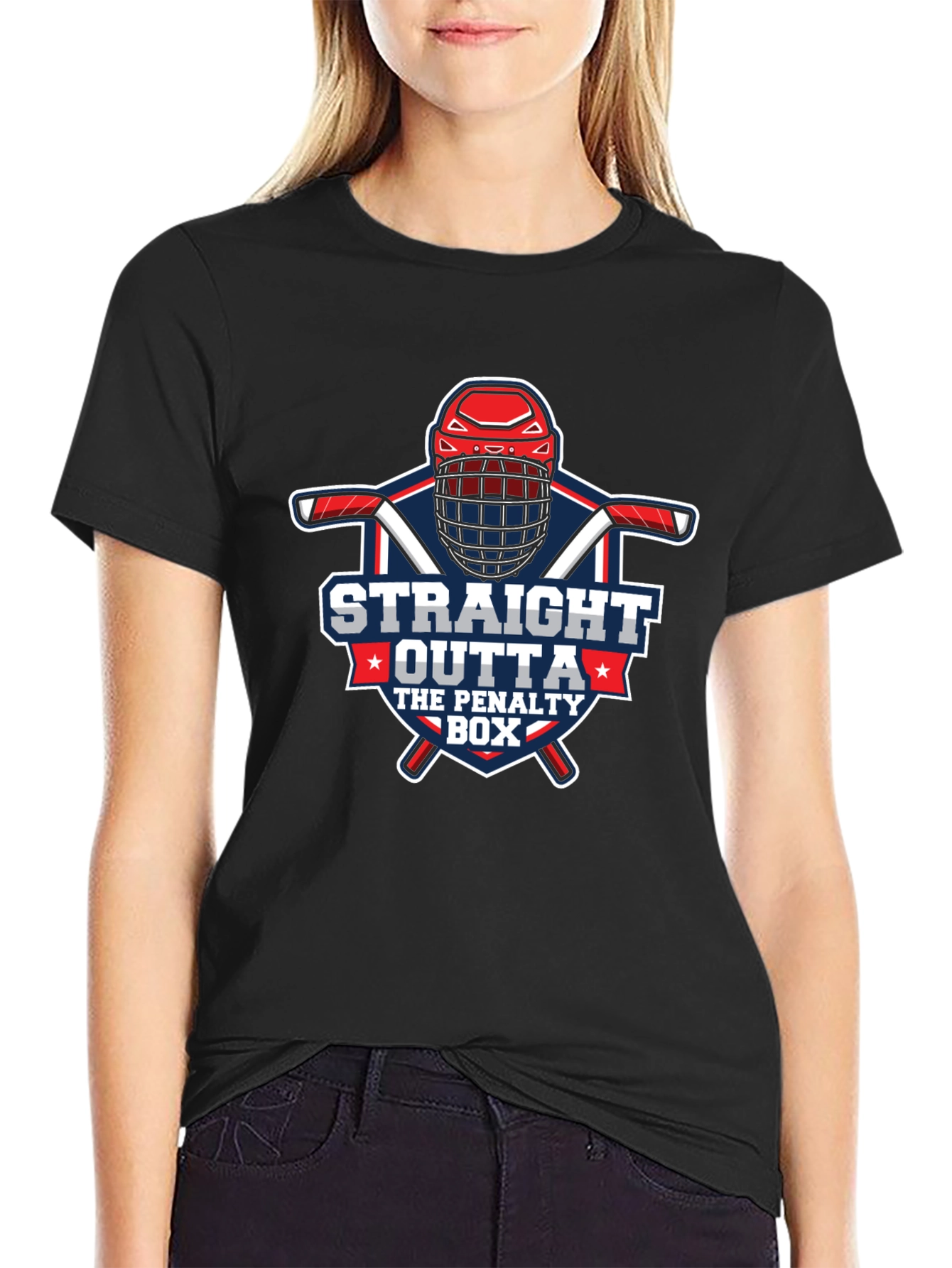 Straight Outta The Penalty Box Hockey T-Shirt