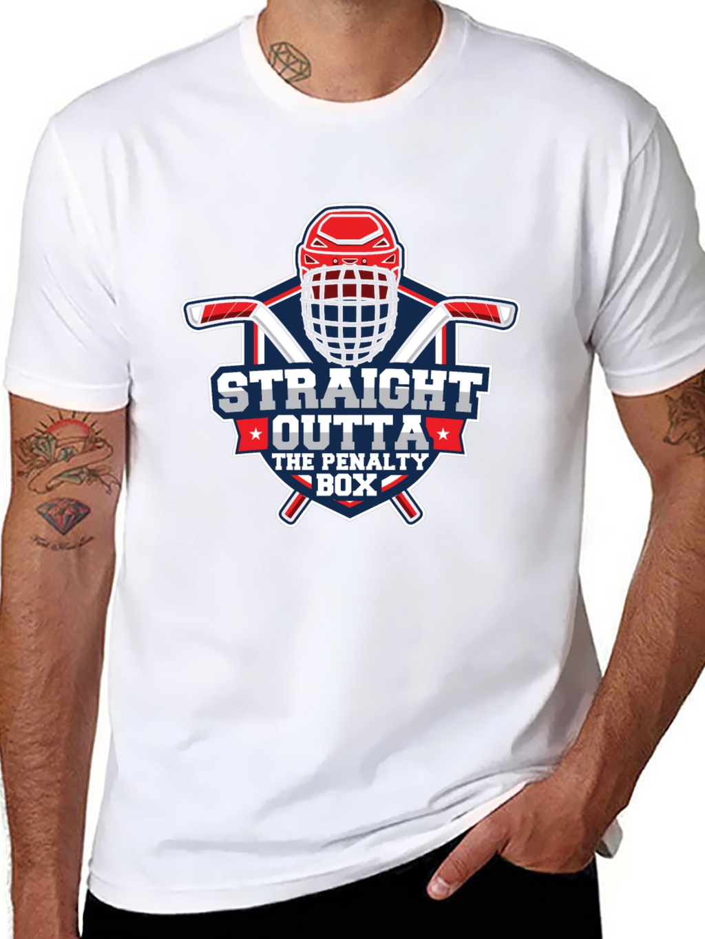 Straight Outta The Penalty Box Hockey T-Shirt