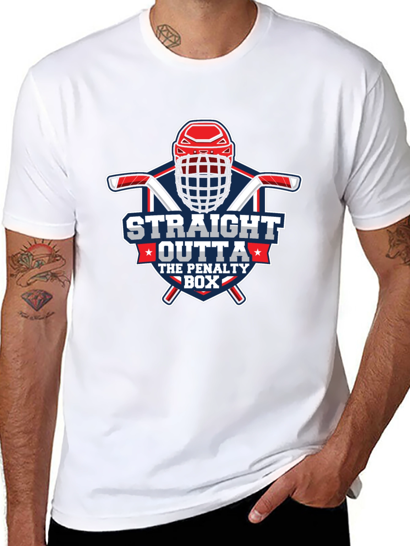 Straight Outta The Penalty Box Hockey T-Shirt