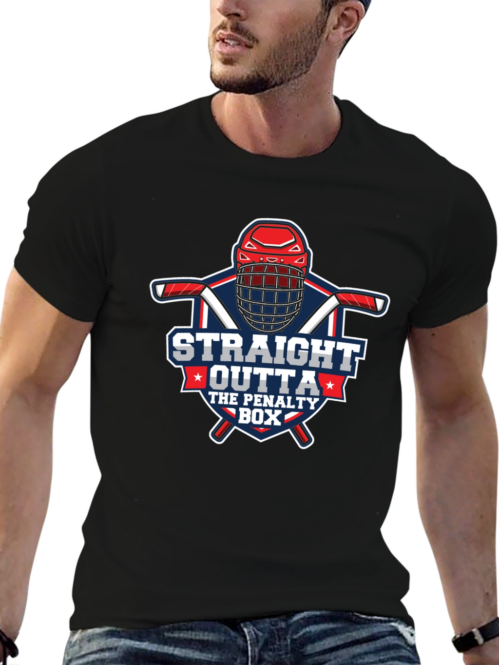 Straight Outta The Penalty Box Hockey T-Shirt