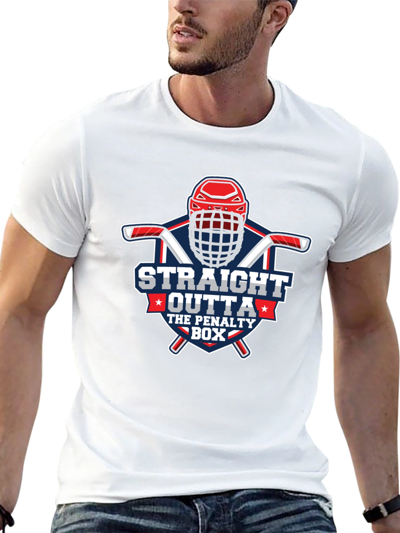 Straight Outta The Penalty Box Hockey T-Shirt