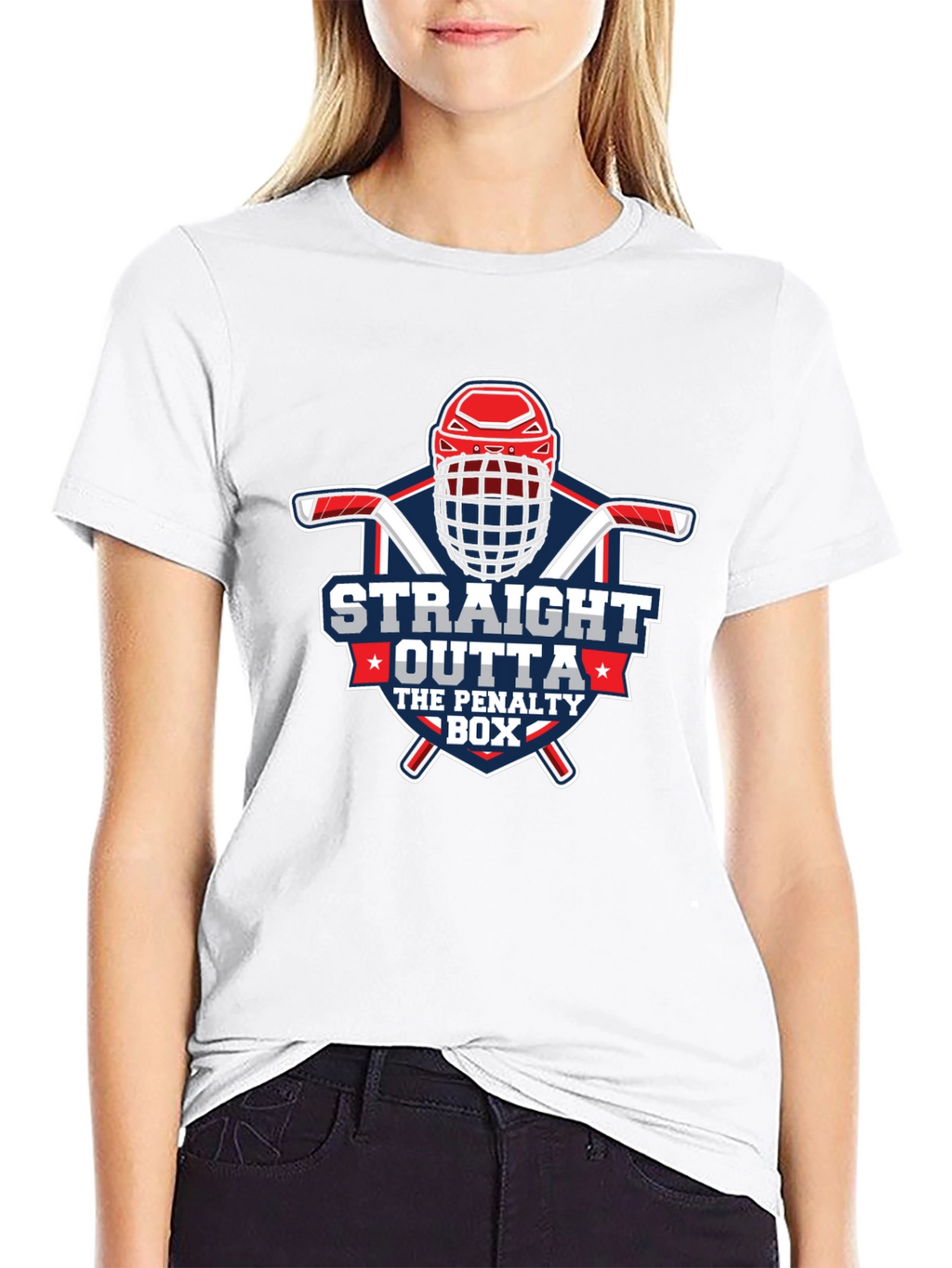 Straight Outta The Penalty Box Hockey T-Shirt