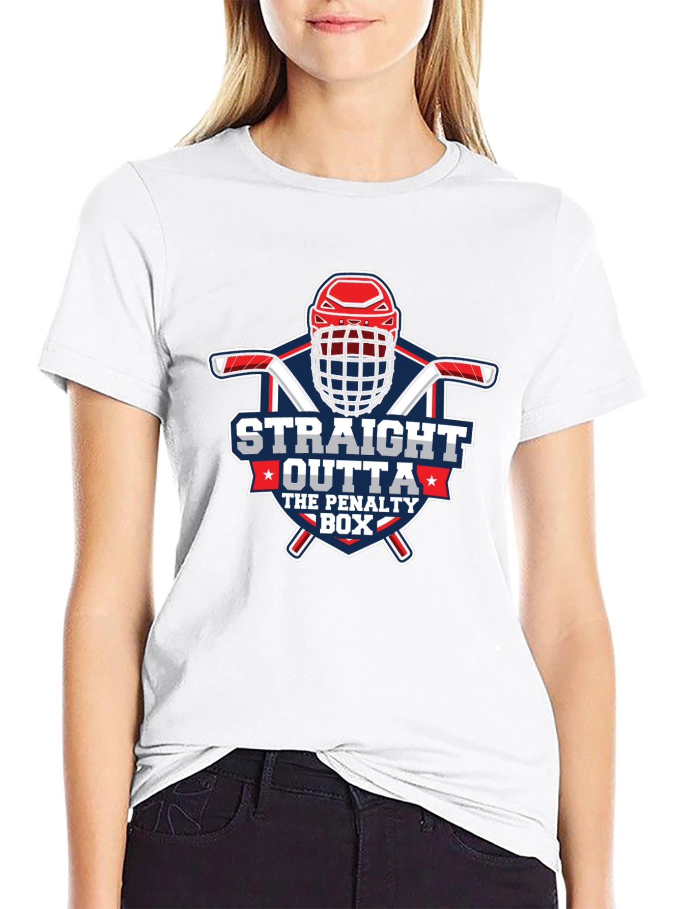 Straight Outta The Penalty Box Hockey T-Shirt