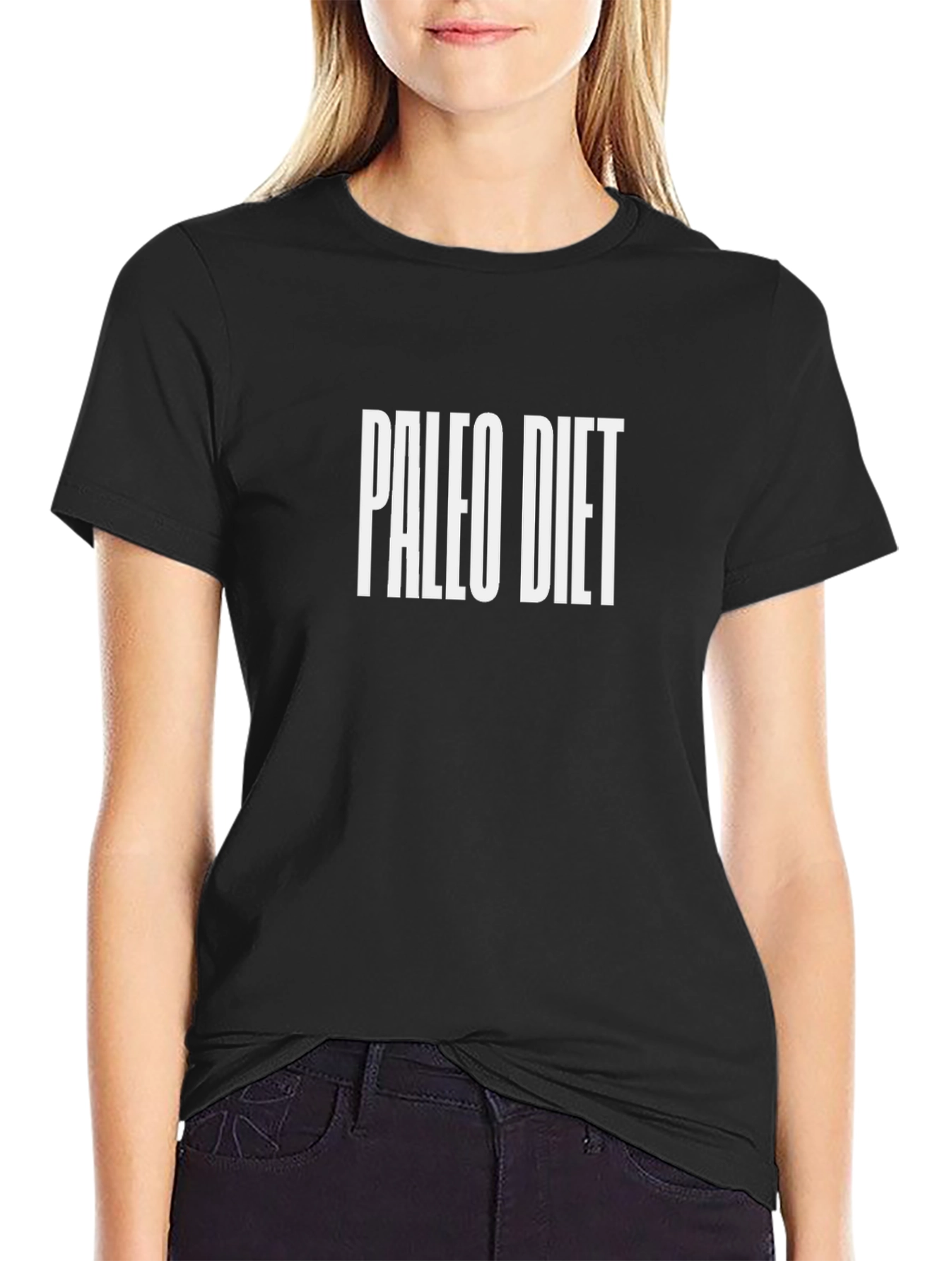 Paleo Diet Graphic Tee - Black Short Sleeve T-Shirt
