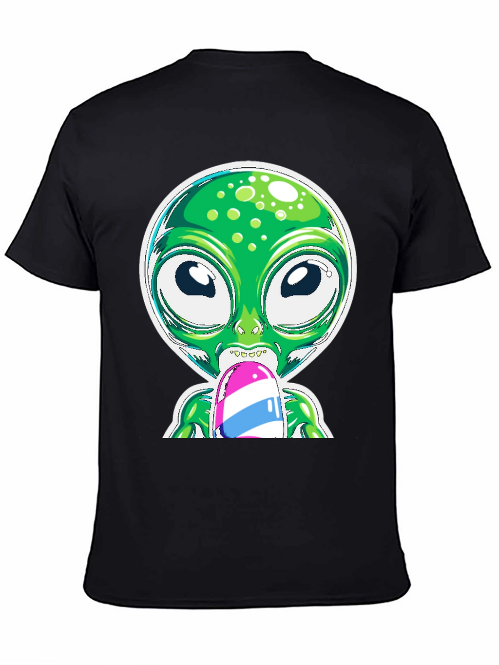 Alien Eating Ice Cream Graphic Tee