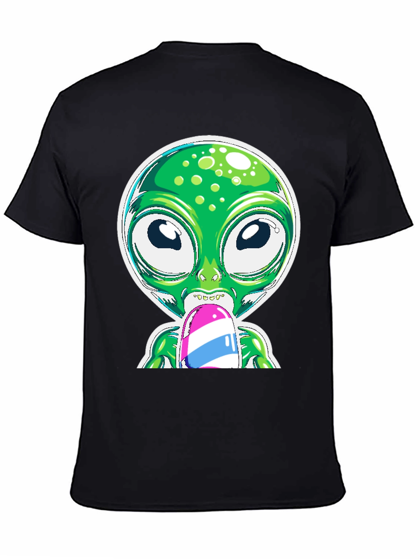 Alien Eating Ice Cream Graphic Tee