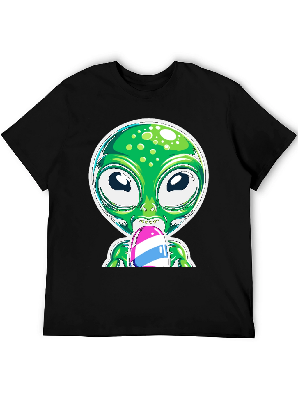 Alien Eating Ice Cream Graphic Tee