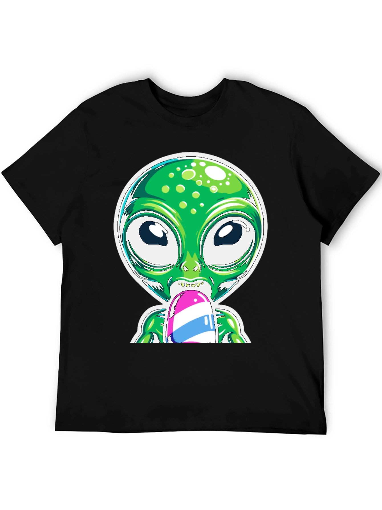 Alien Eating Ice Cream Graphic Tee