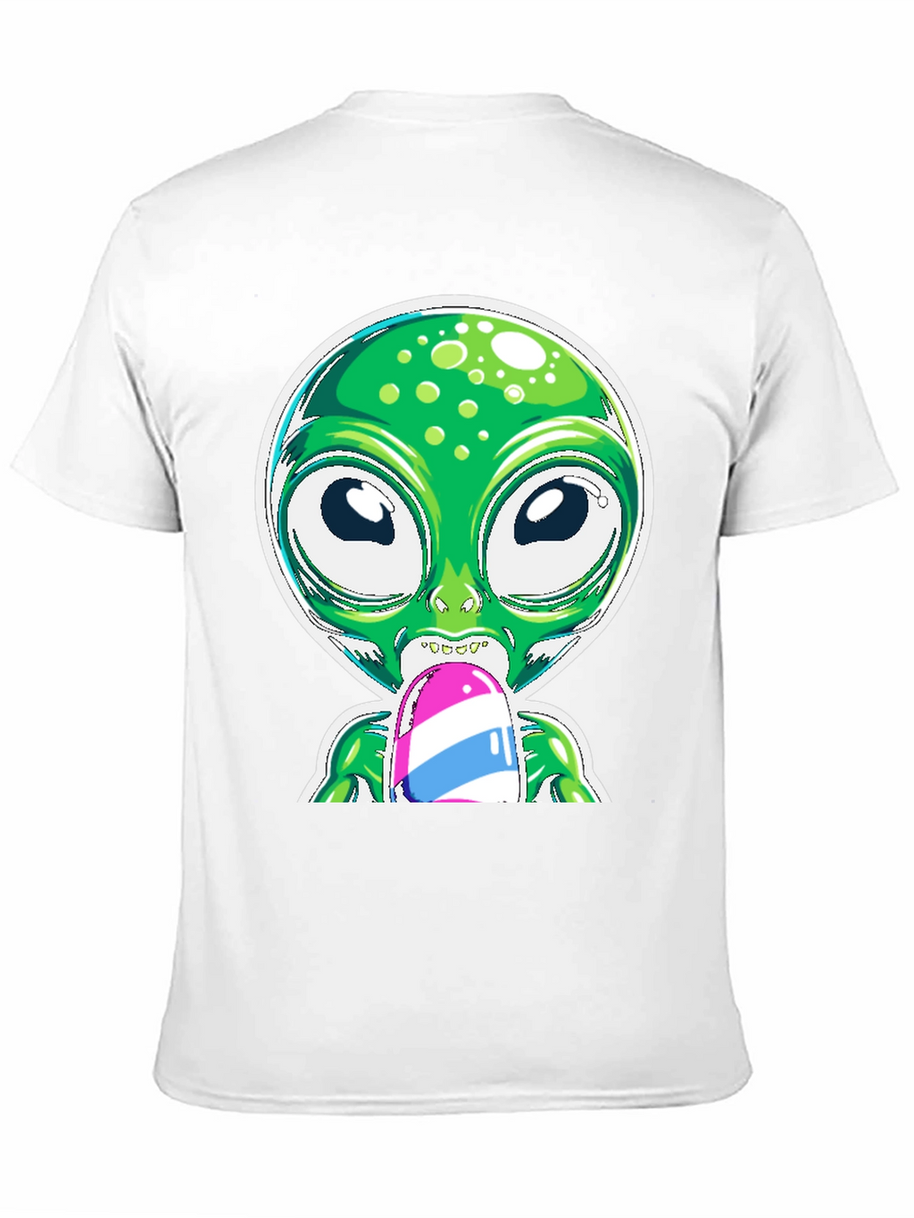 Alien Eating Ice Cream Graphic Tee