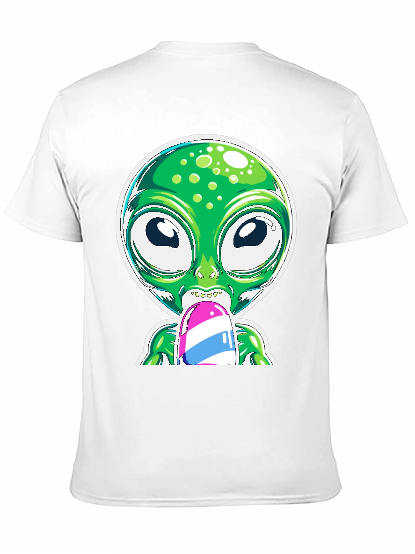 Alien Eating Ice Cream Graphic Tee