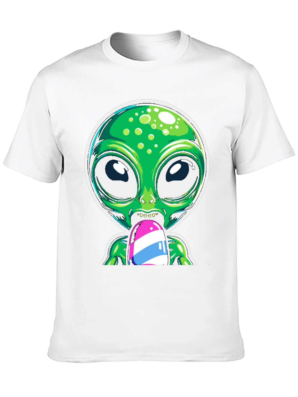Alien Eating Ice Cream Graphic Tee