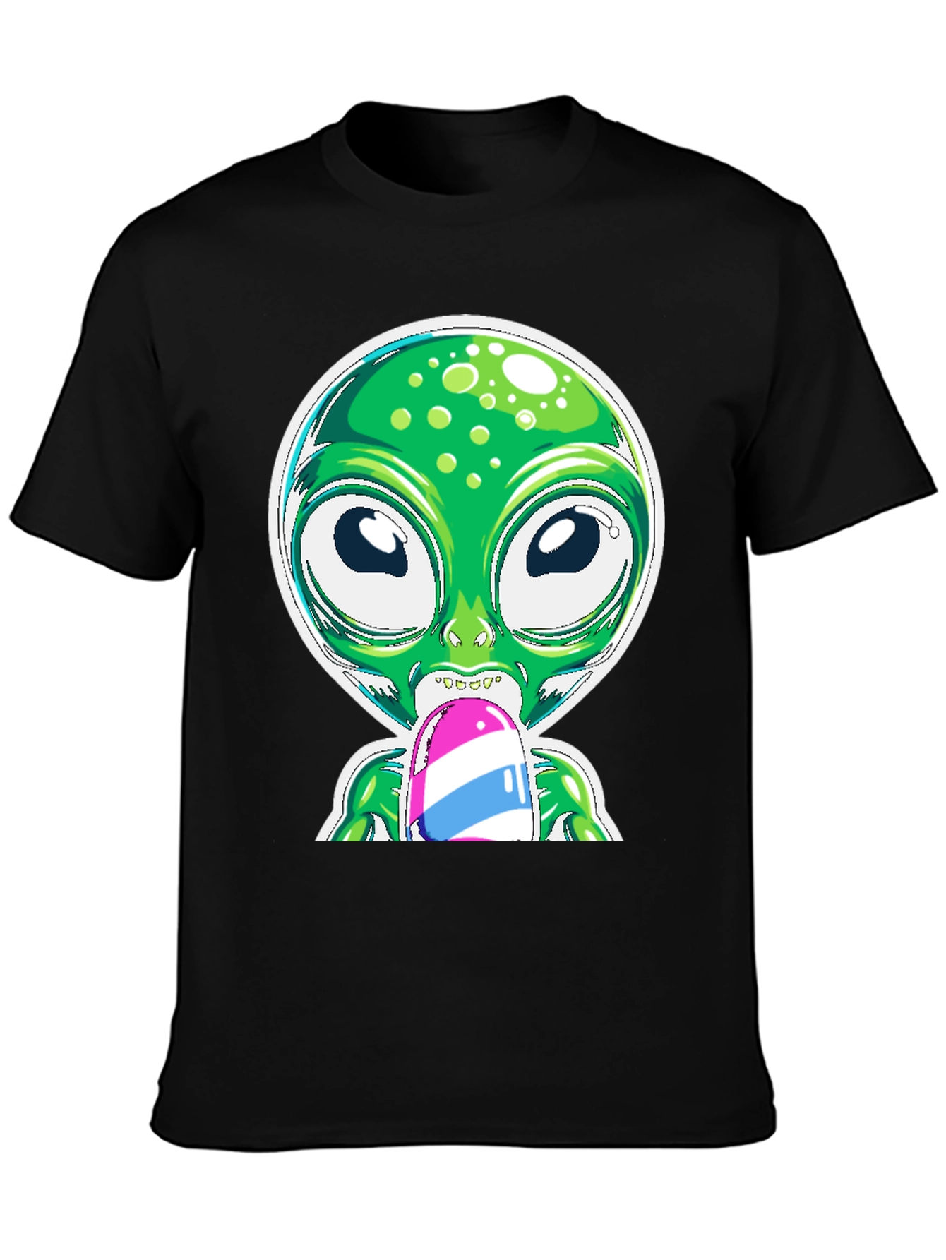 Alien Eating Ice Cream Graphic Tee