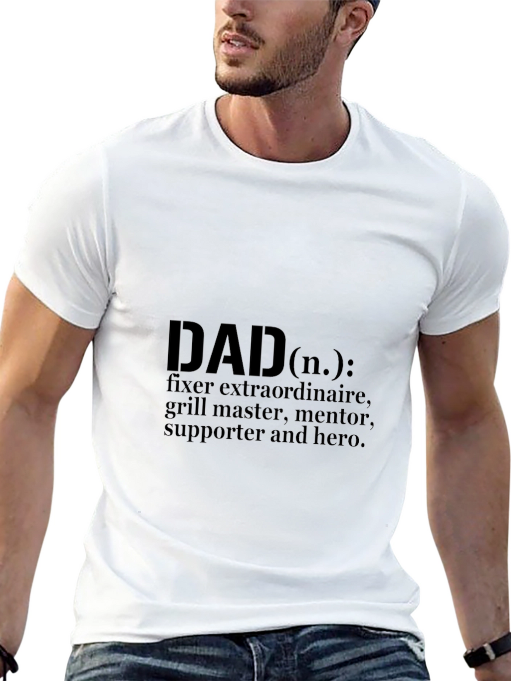 Dad Definition T-Shirt - Black