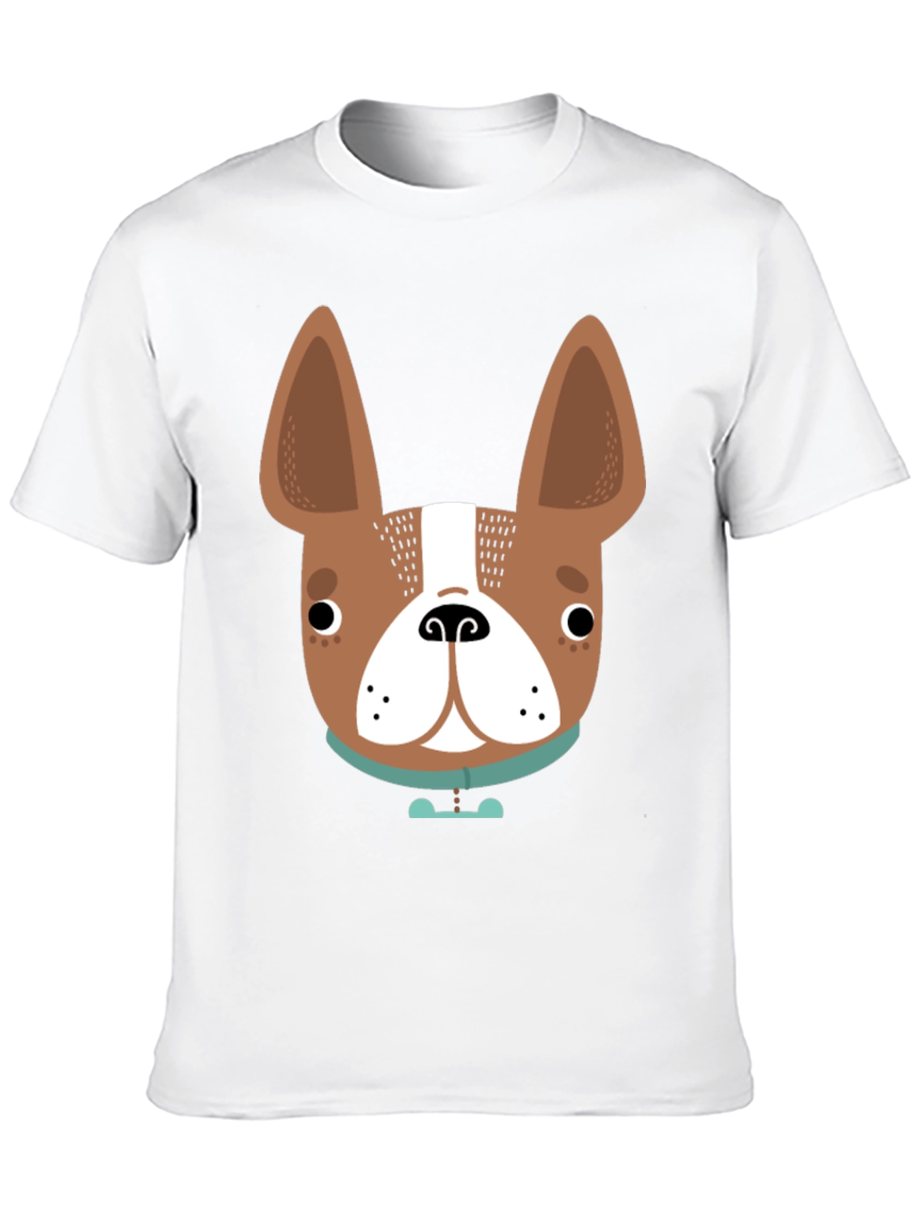 Dog Face Graphic Tee - Black