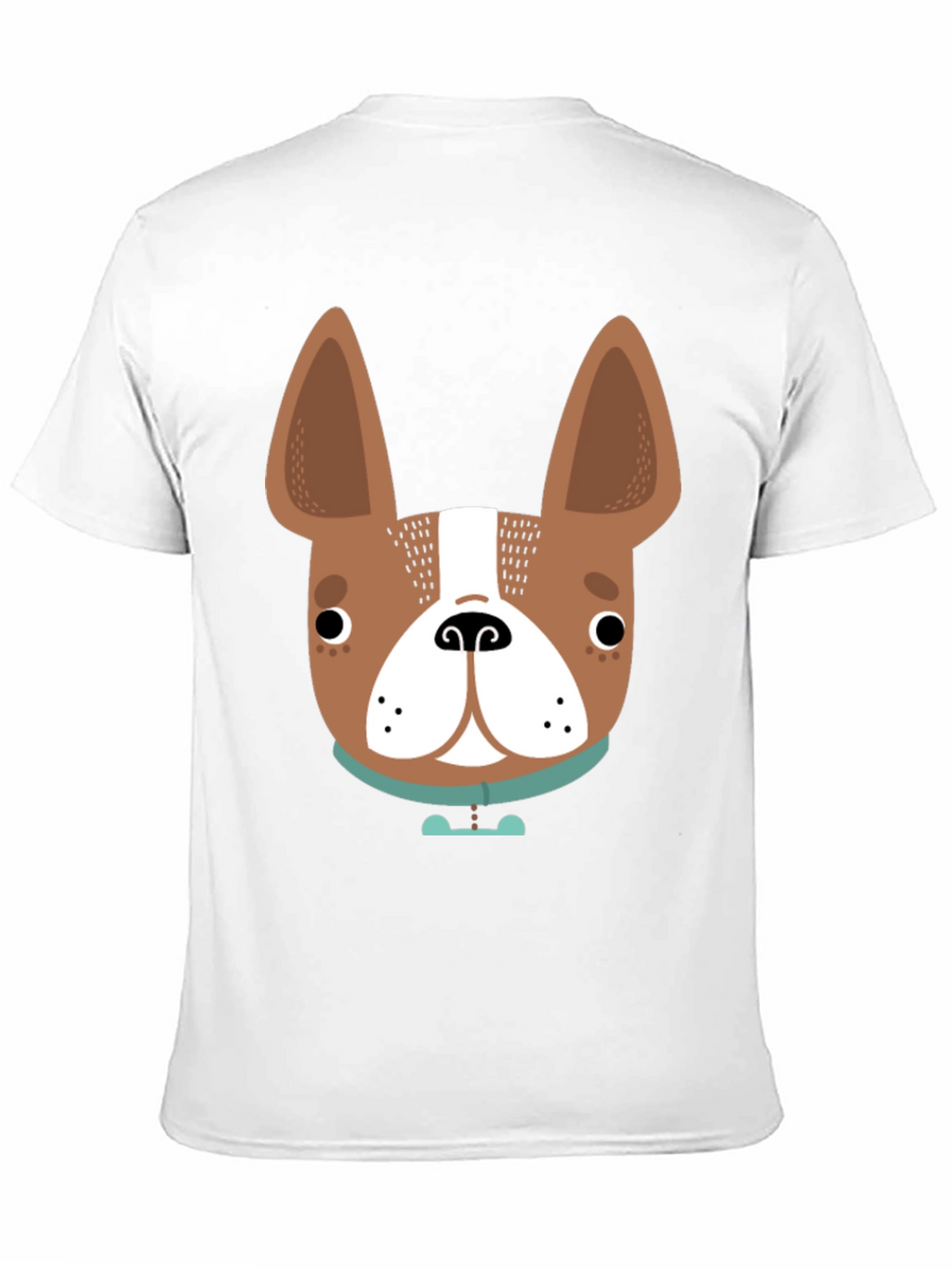 Dog Face Graphic Tee - Black