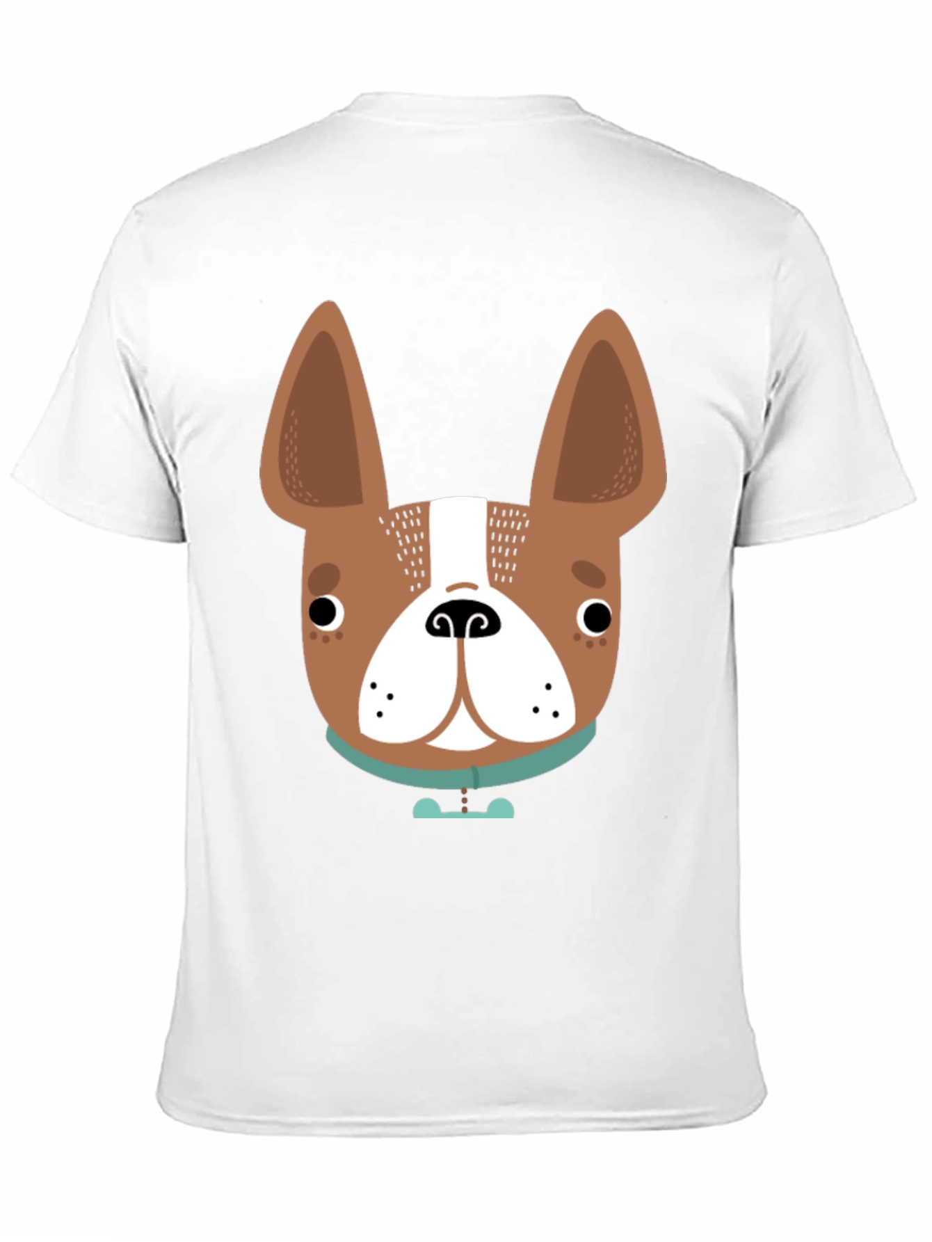 Dog Face Graphic Tee - Black