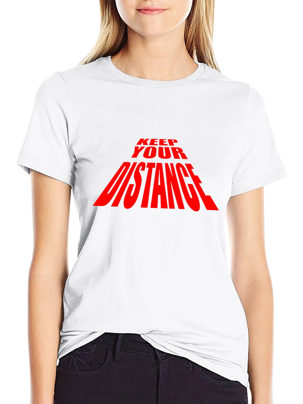 Keep Your Distance T-Shirt - Black
