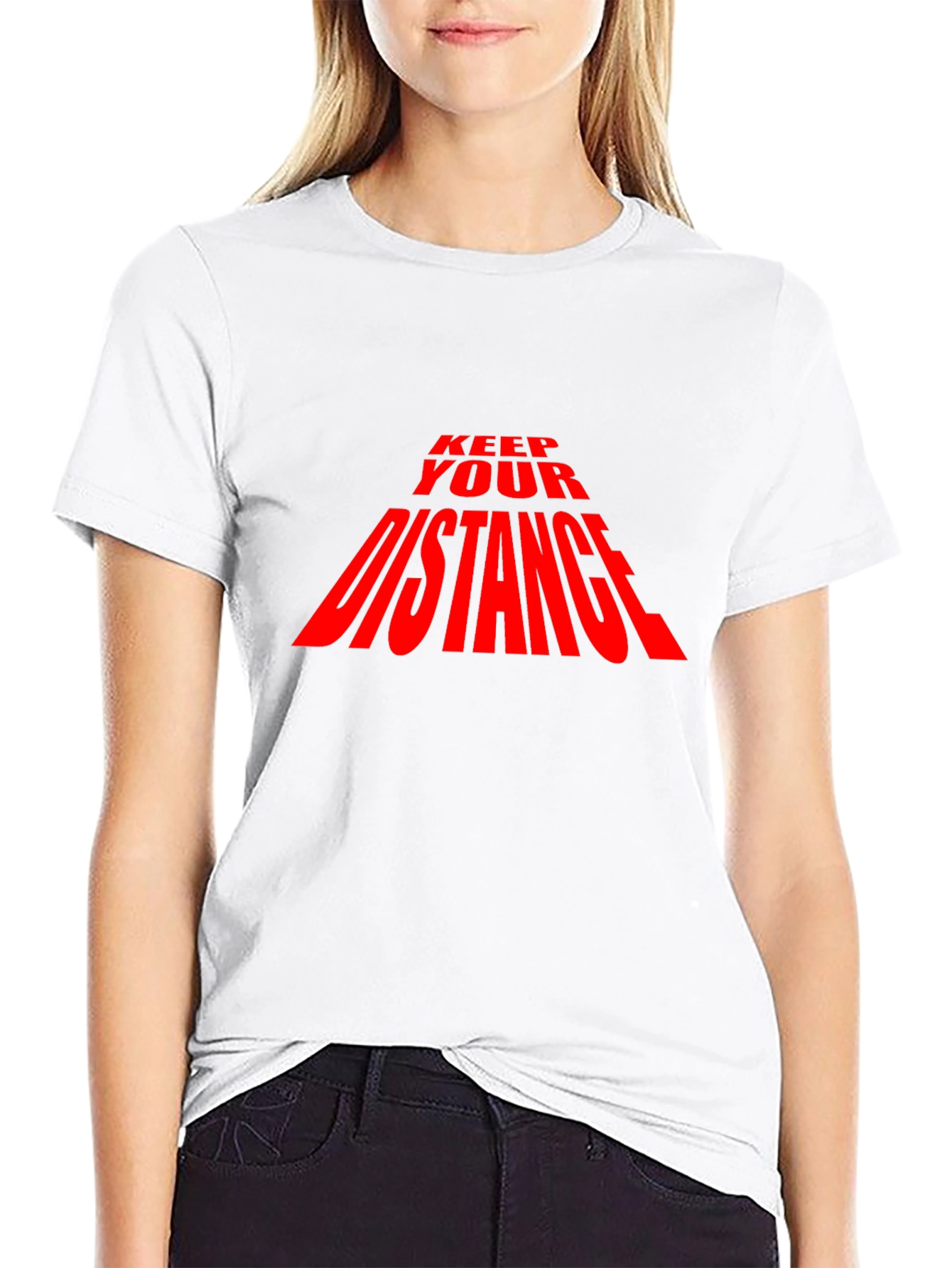 Keep Your Distance T-Shirt - Black