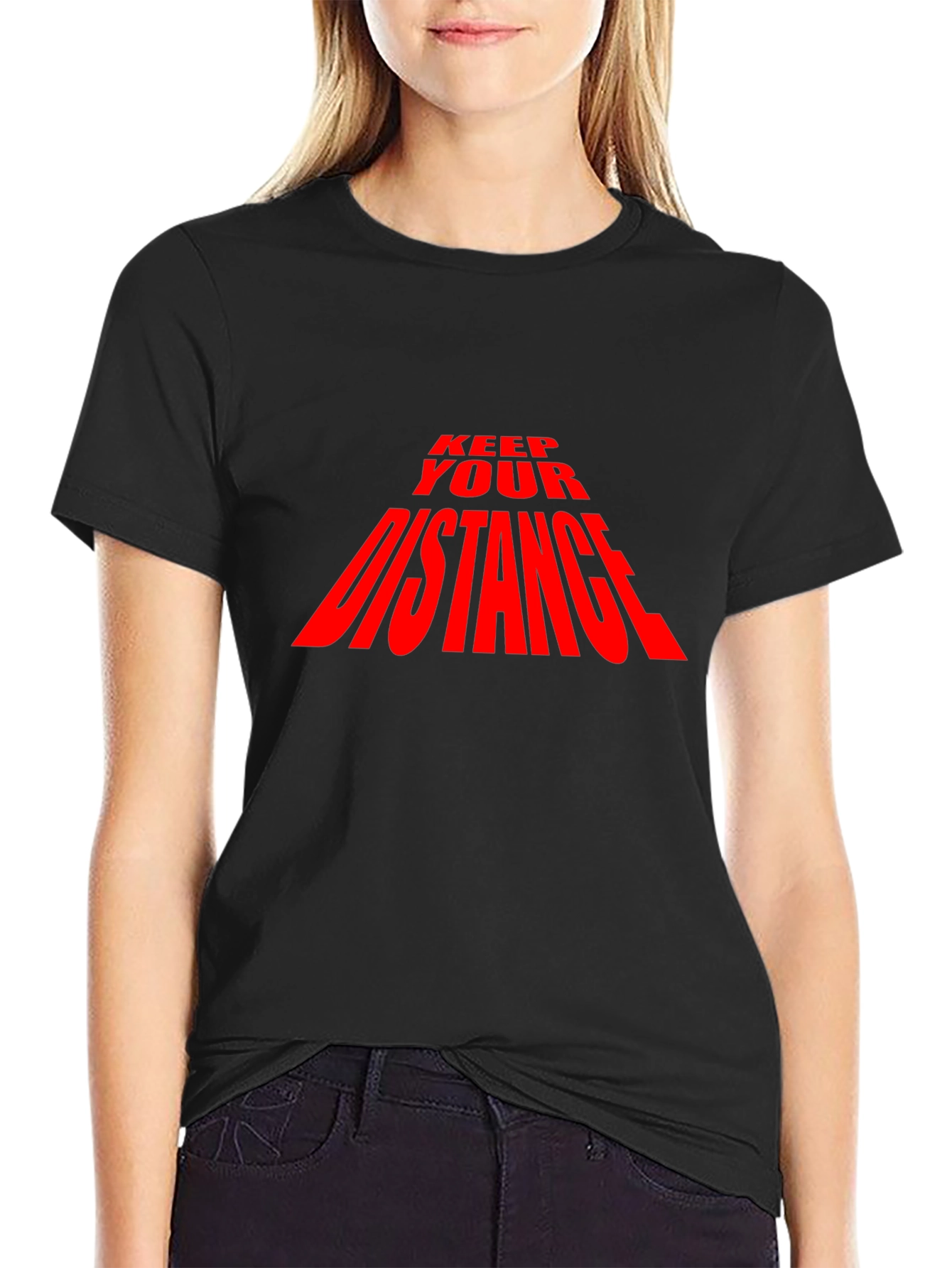 Keep Your Distance T-Shirt - Black