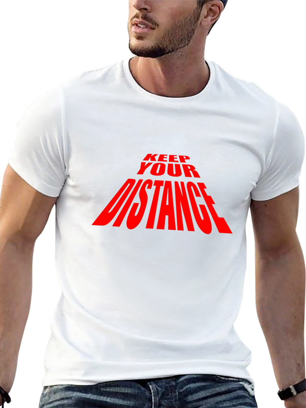 Keep Your Distance T-Shirt - Black