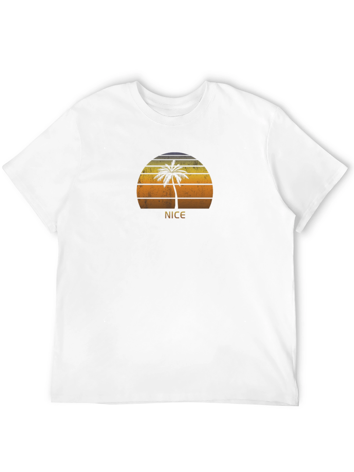 Nice Palm Sunset T-Shirt - Retro Beach Vibes