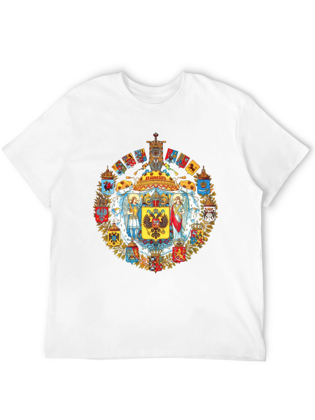 Imperial Eagle Crest Graphic Tee - Black