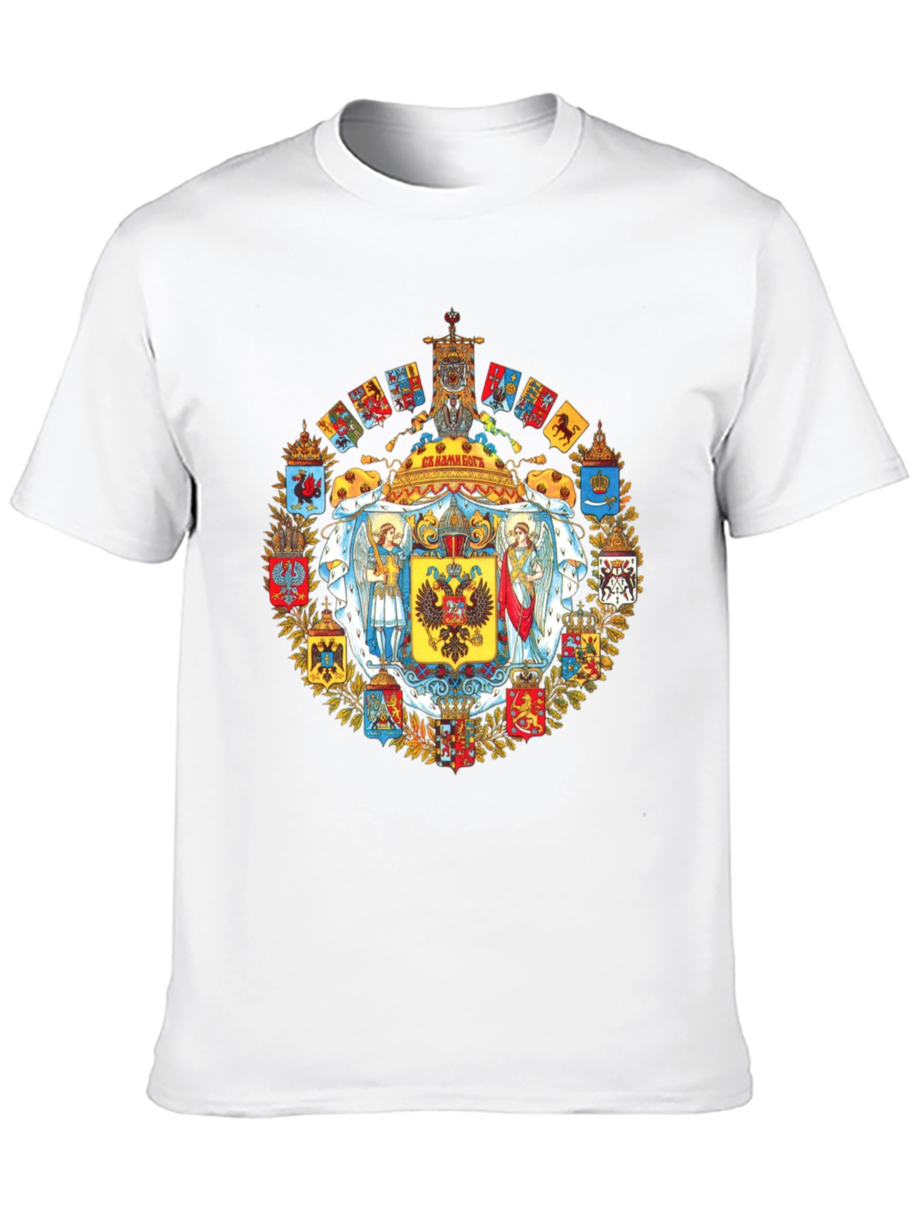 Imperial Eagle Crest Graphic Tee - Black