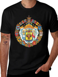 Imperial Eagle Crest Graphic Tee - Black