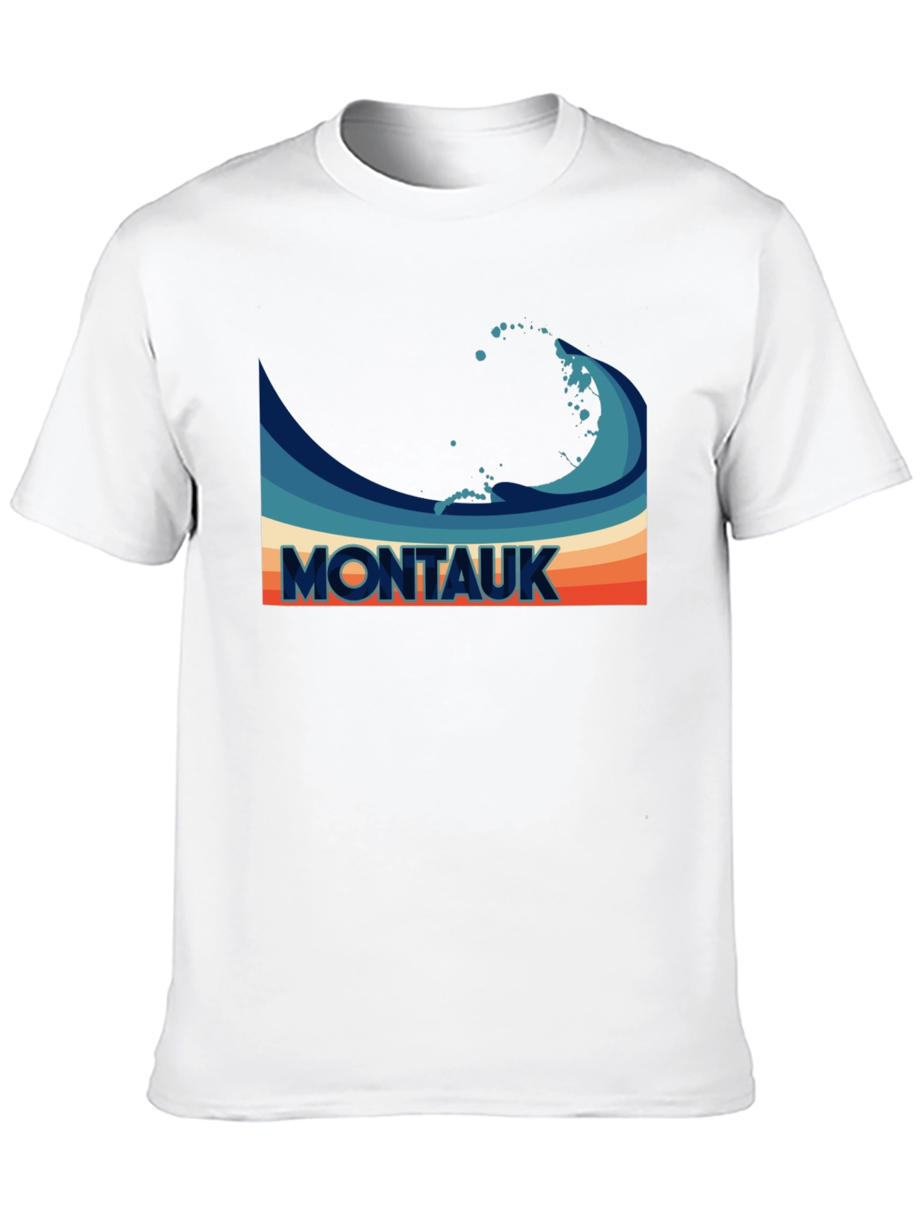 Montauk Wave Retro T-Shirt