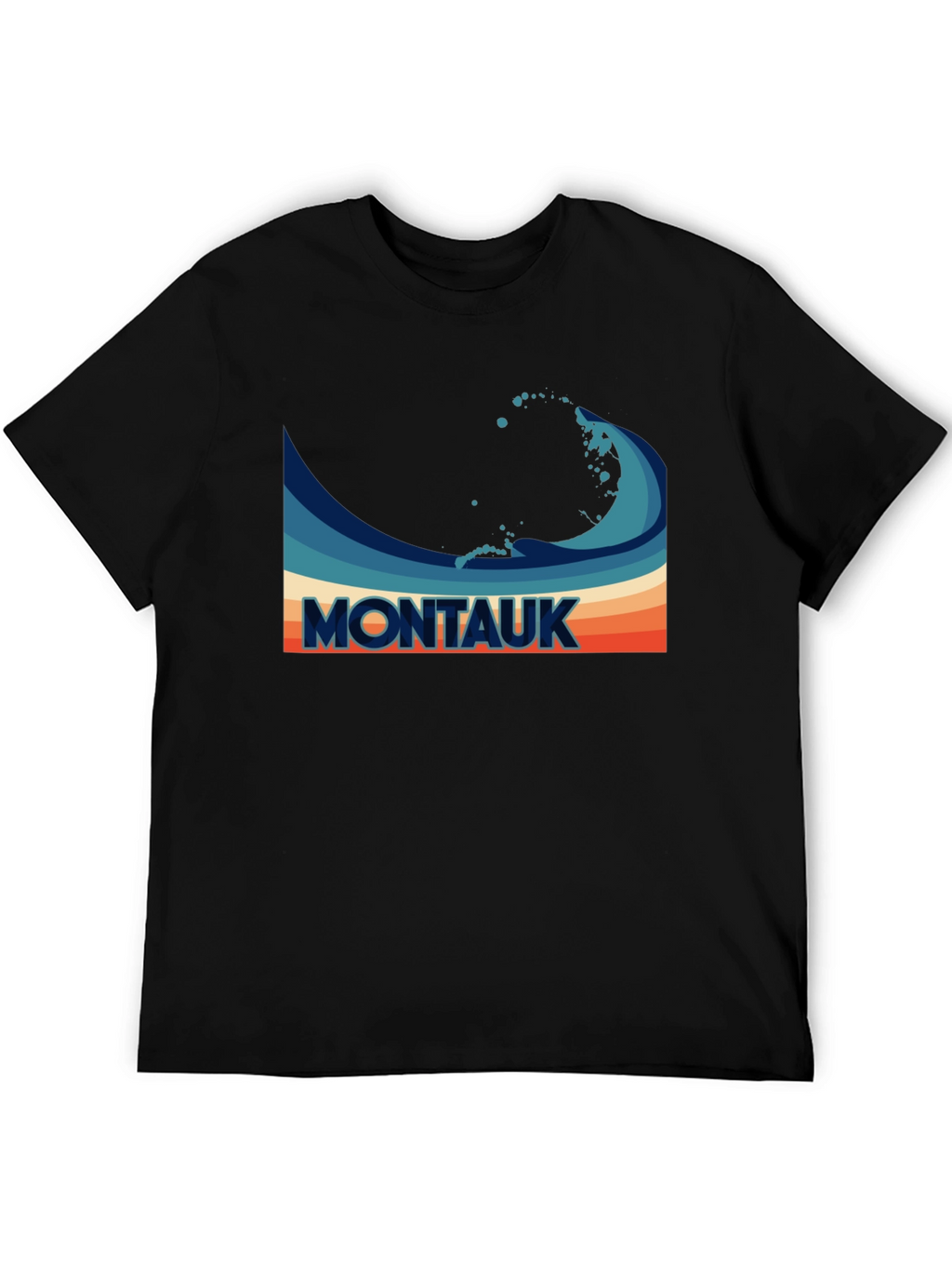 Montauk Wave Retro T-Shirt