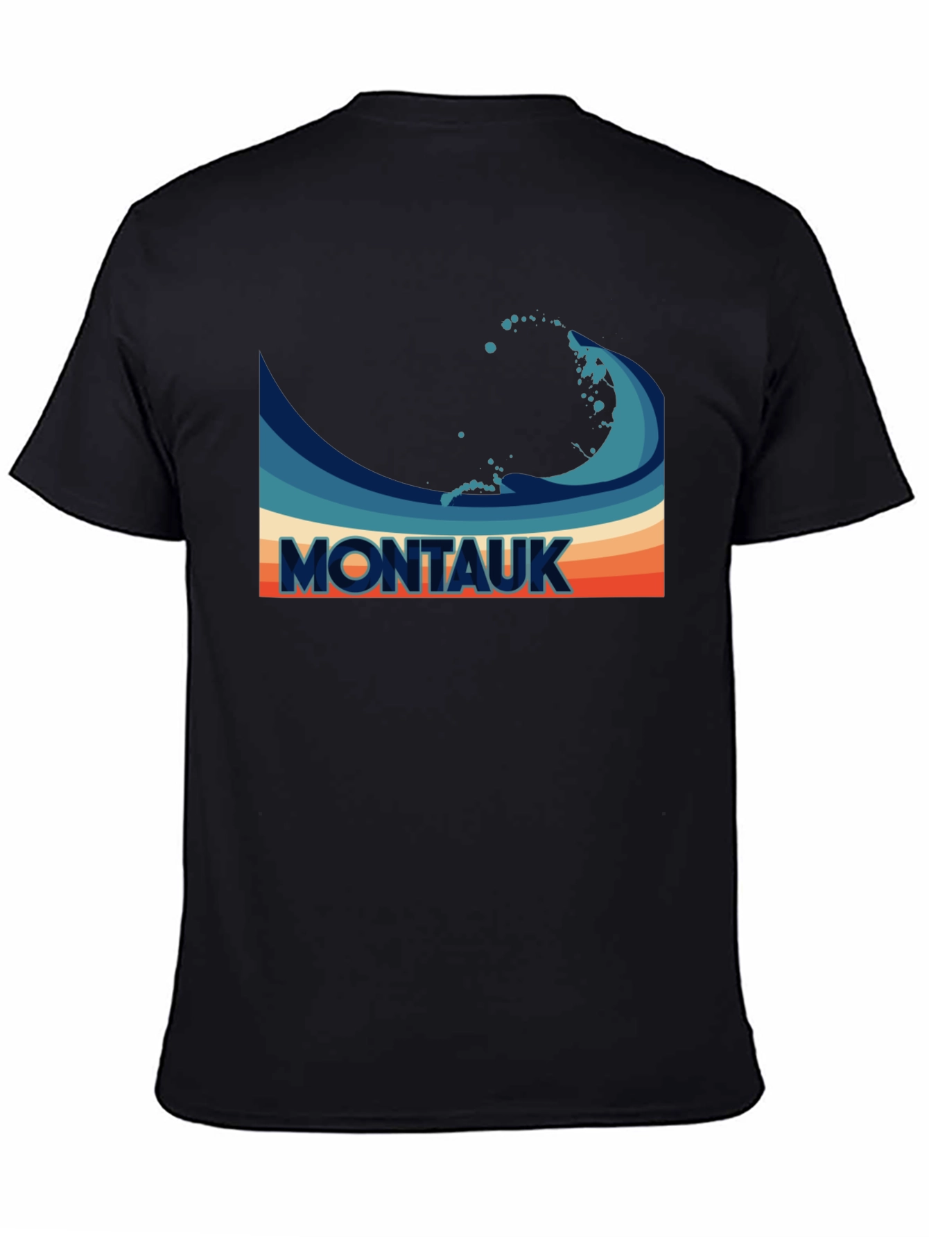 Montauk Wave Retro T-Shirt