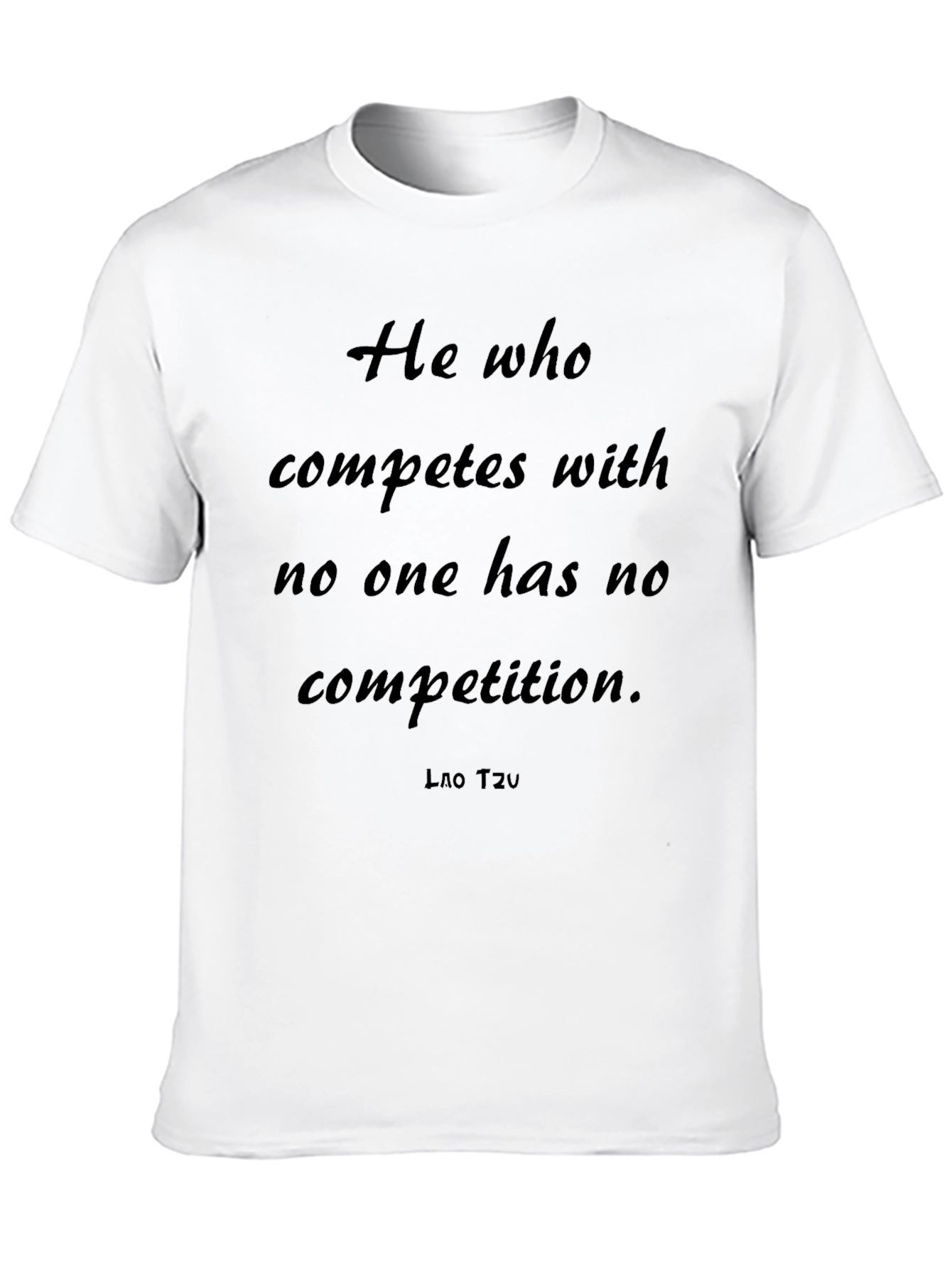 Inspirational Quote Tee - Compete With No One T-Shirt
