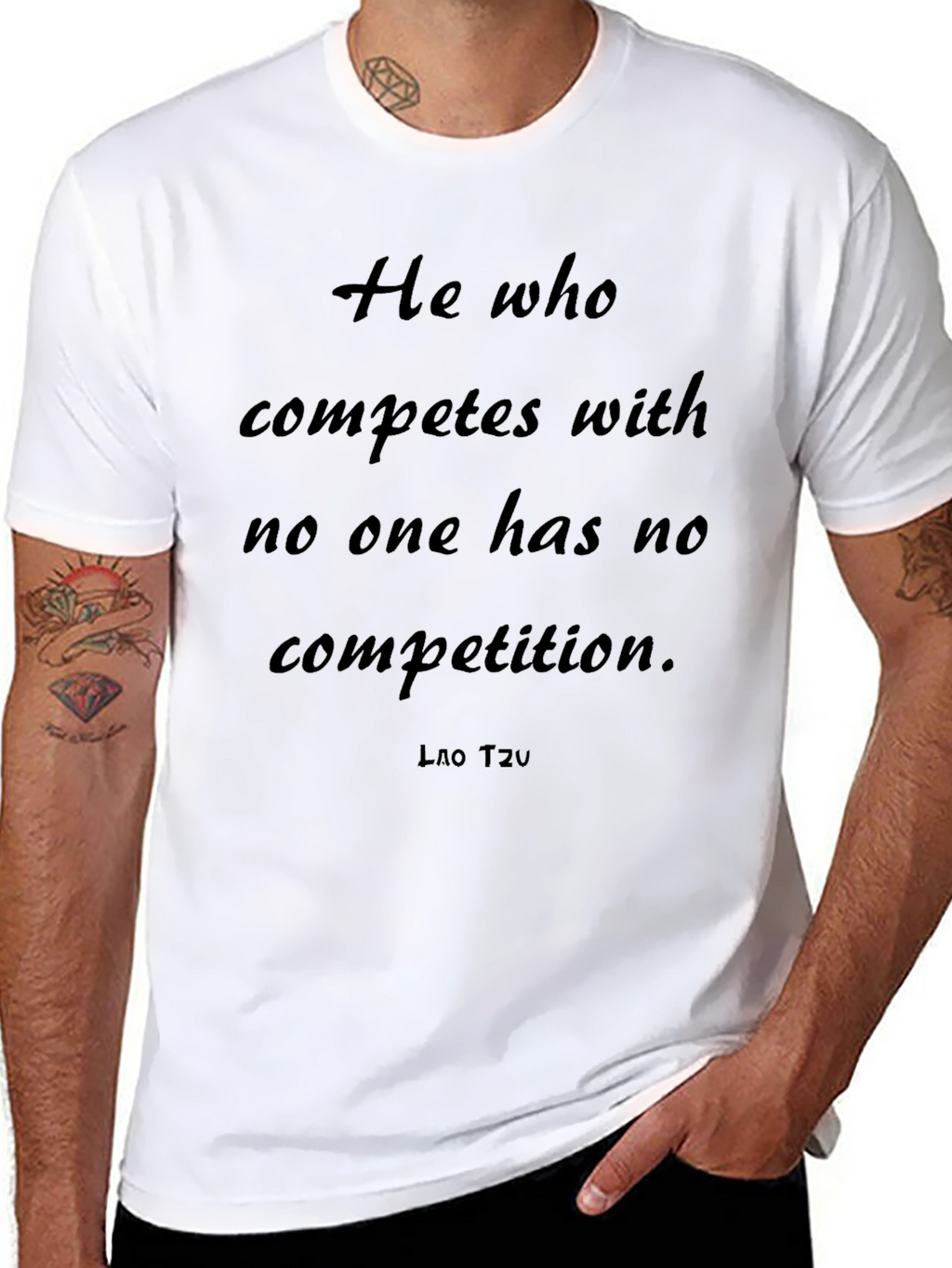Inspirational Quote Tee - Compete With No One T-Shirt