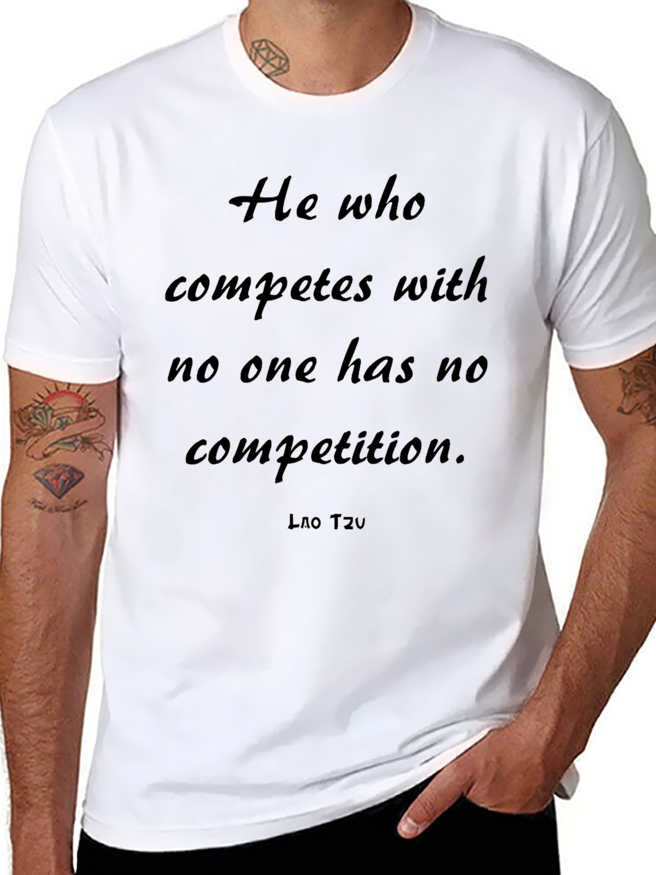 Inspirational Quote Tee - Compete With No One T-Shirt