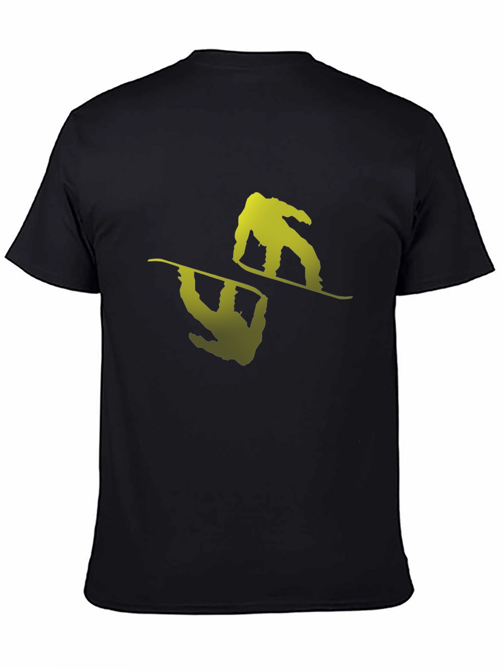 Cool Snowboarder Graphic Black T-Shirt