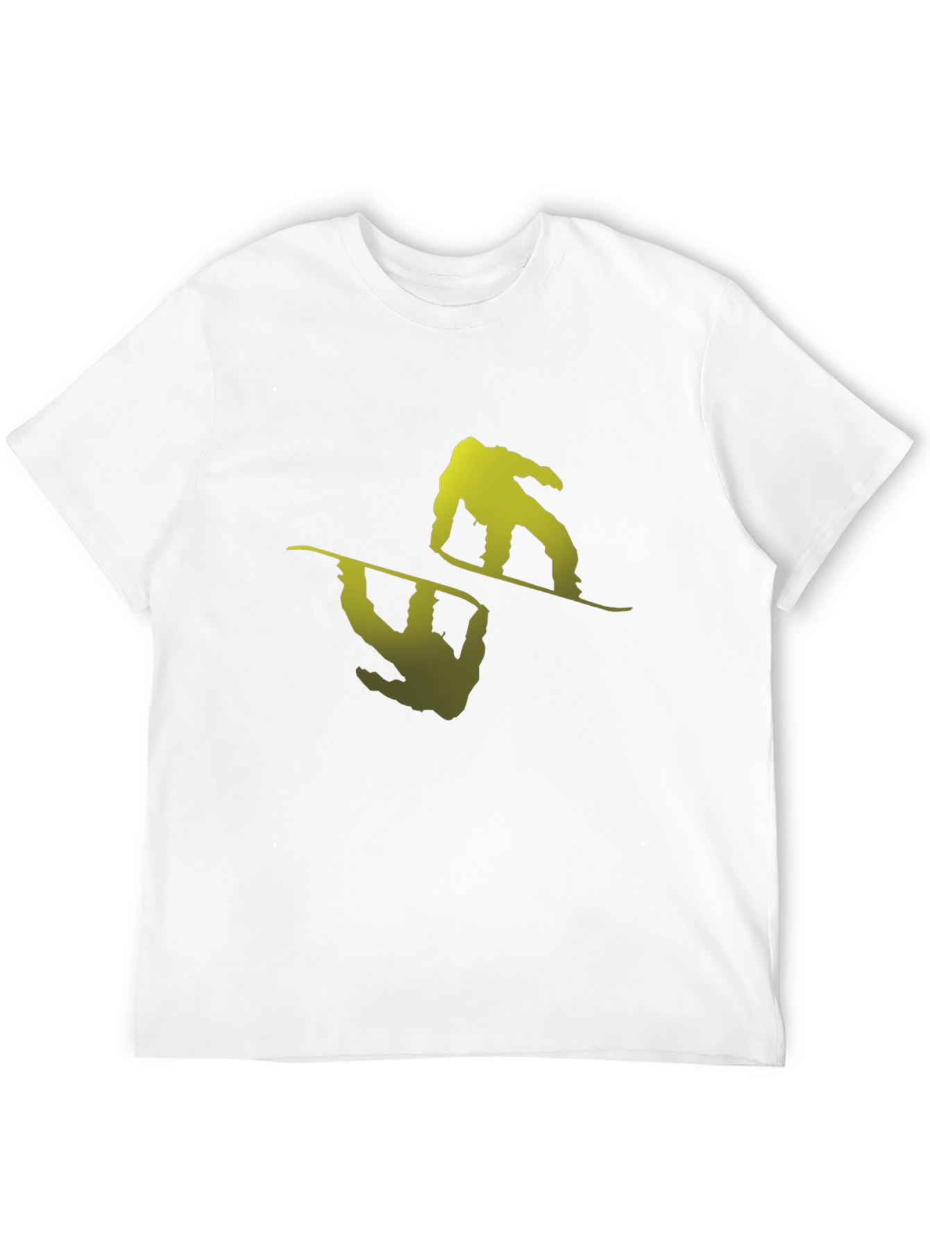 Cool Snowboarder Graphic Black T-Shirt