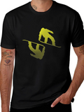 Cool Snowboarder Graphic Black T-Shirt