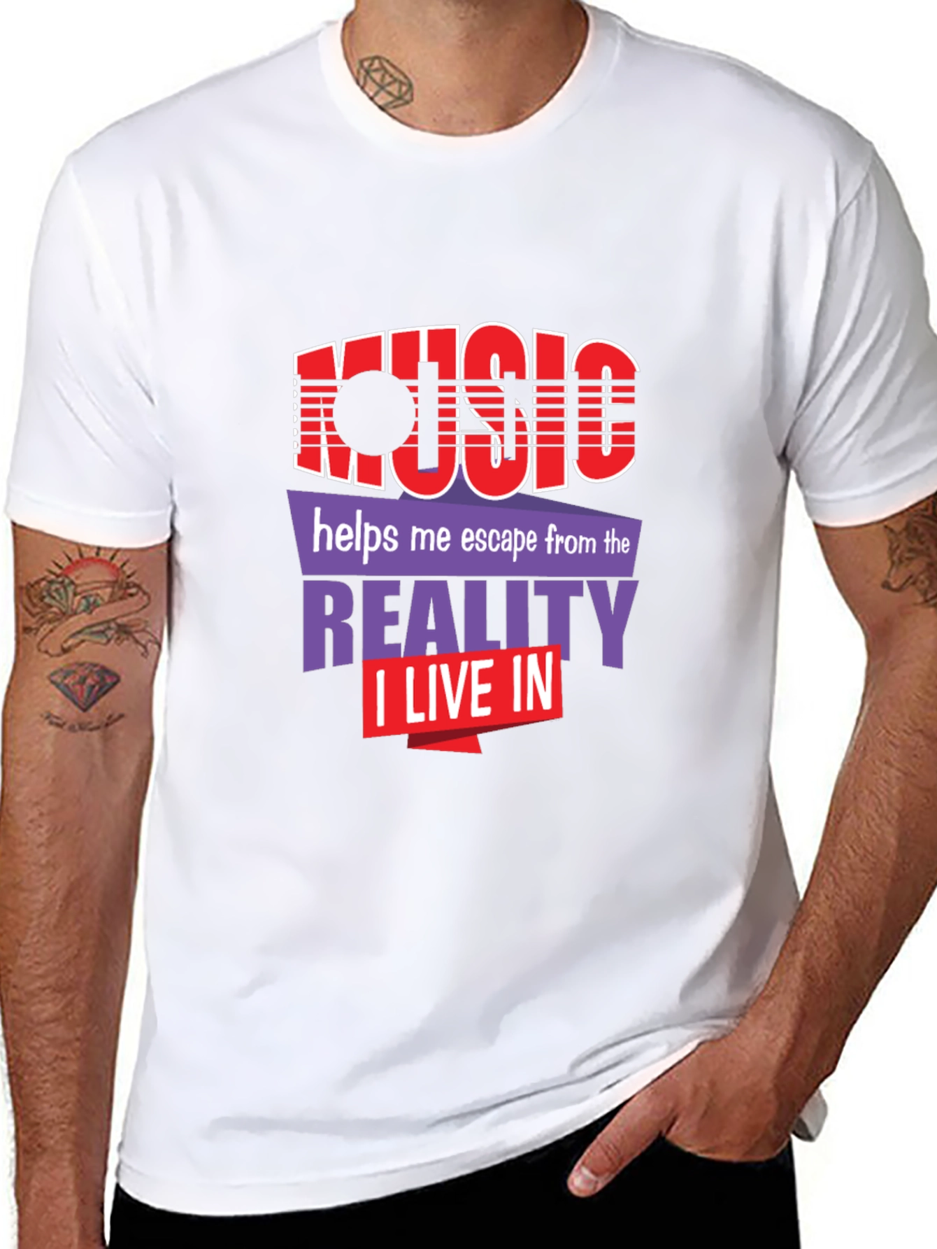 Music Escape Graphic Tee - Black Unisex T-Shirt