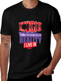 Music Escape Graphic Tee - Black Unisex T-Shirt