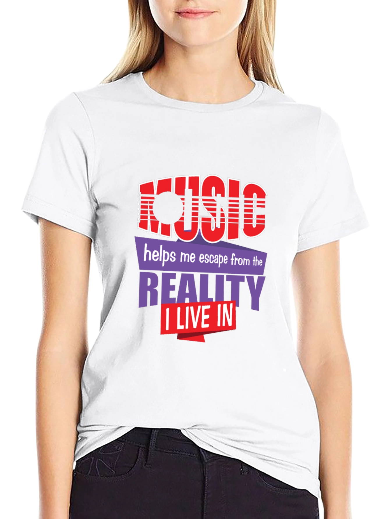 Music Escape Graphic Tee - Black Unisex T-Shirt